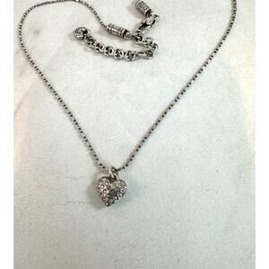Brighton Dainty Swarovski Heart Necklace Preowned